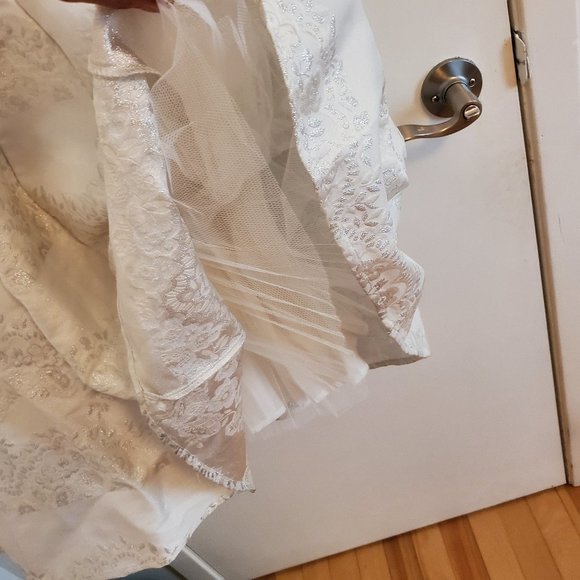 Wedding/Occassion Dress - Ivory Jaquard - BNWT - Picture 9 of 11